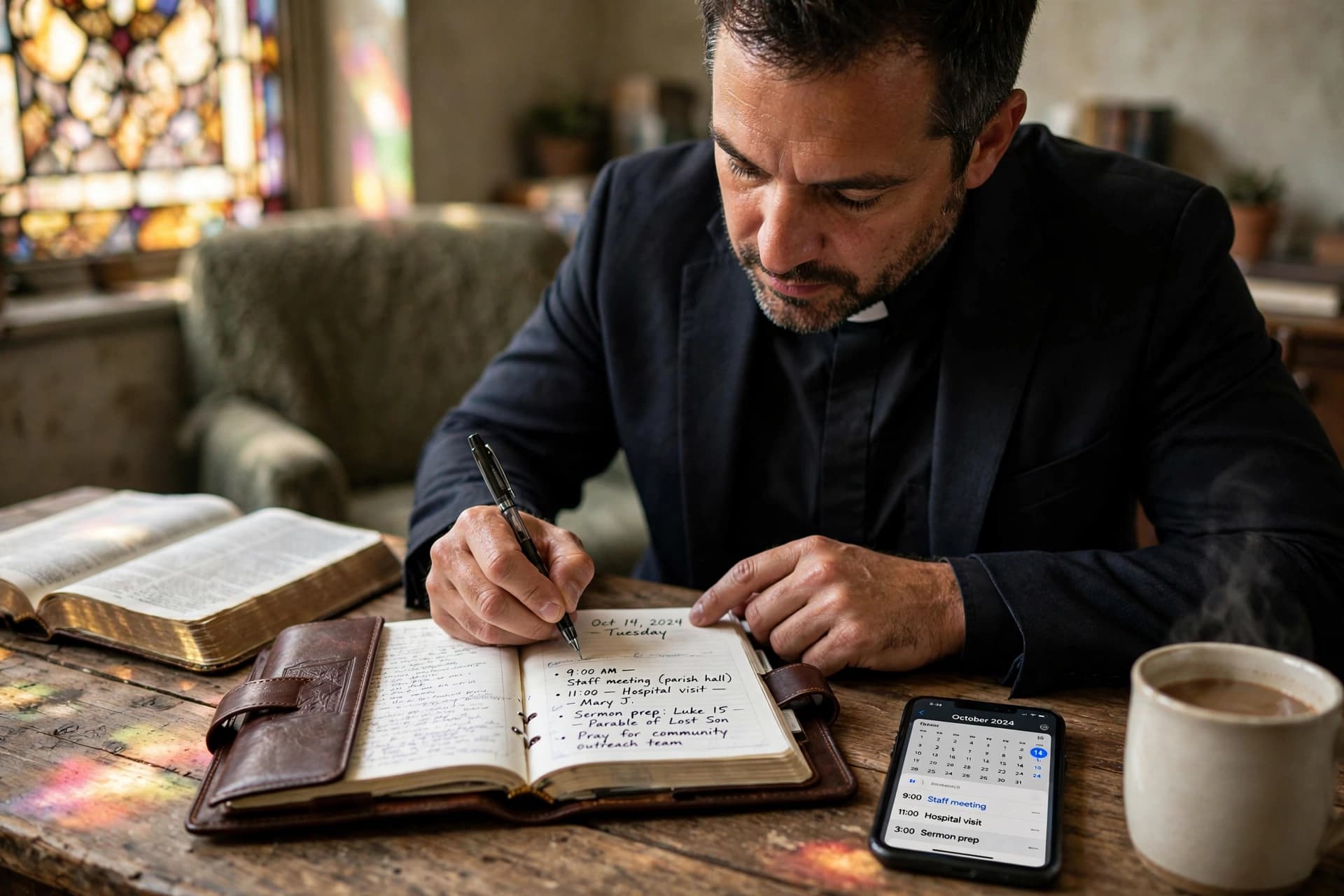 church pastor ministry calendar management faith leaders