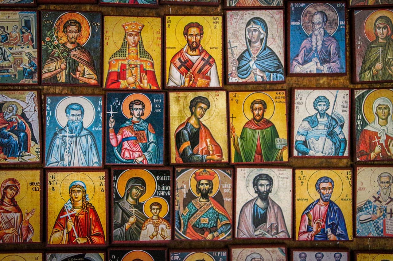 holy, icon, church, religion, christianity, spiritual, art, souvenir, pictures, to buy, multicoloured, portrait, pray